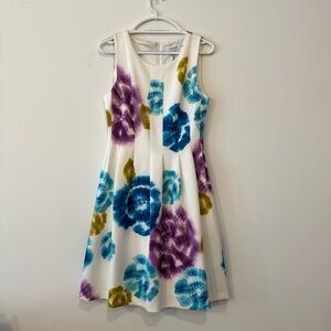 Calvin Klein Floral Sleeveless Dress Pockets, NWT, 10